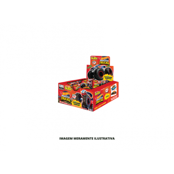 CHICLETE - RICLAN - 90UN BUZZY HOT WHEELS TATTOO TUTTI FRUTTI